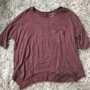 American eagle quarter sleeve shirt